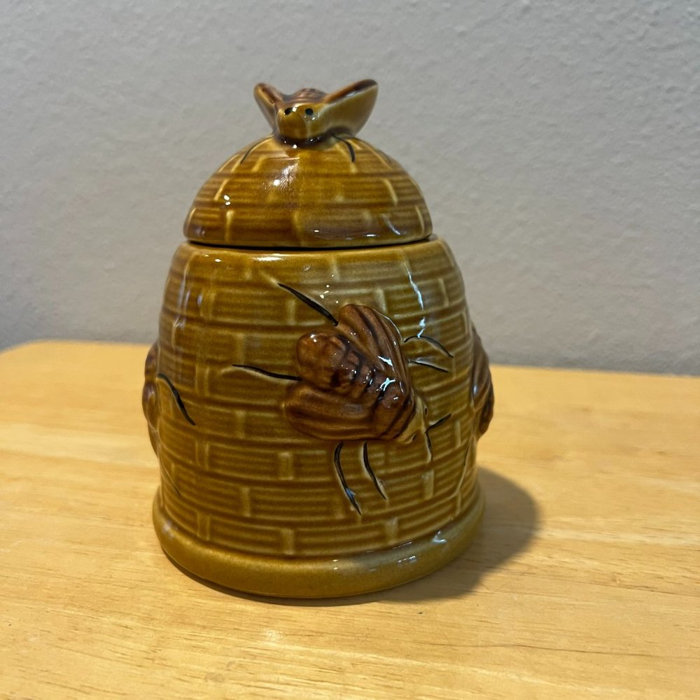 Vintage Bee Honey Pot